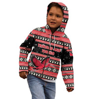 Trinidad and Tobago Christmas Kid Hoodie Bird and Coat of Arms Design - Wonder Print Shop