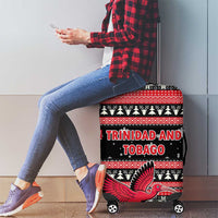 Trinidad and Tobago Christmas Luggage Cover Bird and Coat of Arms Design - Wonder Print Shop