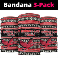 Trinidad and Tobago Christmas Neck Gaiter Bird and Coat of Arms Design - Wonder Print Shop