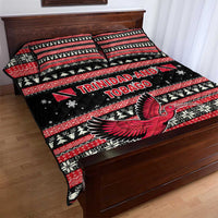 Trinidad and Tobago Christmas Quilt Bed Set Bird and Coat of Arms Design - Wonder Print Shop