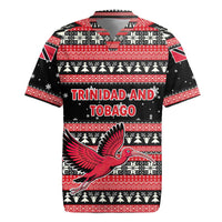 Trinidad and Tobago Christmas Rugby Jersey Bird and Coat of Arms Design - Wonder Print Shop