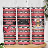Trinidad and Tobago Christmas Skinny Tumbler Bird and Coat of Arms Design - Wonder Print Shop