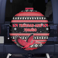 Trinidad and Tobago Christmas Spare Tire Cover Bird and Coat of Arms Design - Wonder Print Shop