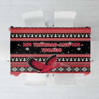 Trinidad and Tobago Christmas Tablecloth Bird and Coat of Arms Design - Wonder Print Shop