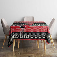 Trinidad and Tobago Christmas Tablecloth Bird and Coat of Arms Design - Wonder Print Shop