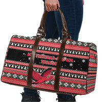 Trinidad and Tobago Christmas Travel Bag Bird and Coat of Arms Design - Wonder Print Shop