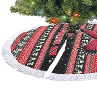 Trinidad and Tobago Christmas Tree Skirt Bird and Coat of Arms Design - Wonder Print Shop