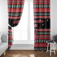 Trinidad and Tobago Christmas Window Curtain Bird and Coat of Arms Design - Wonder Print Shop