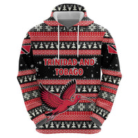Trinidad and Tobago Christmas Zip Hoodie Bird and Coat of Arms Design - Wonder Print Shop