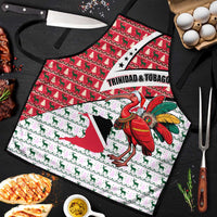 Trinidad and Tobago Christmas Apron Christmas Bird Santa and Reindeer Design - Wonder Print Shop