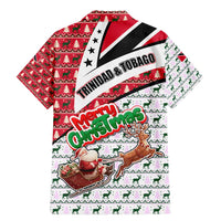 Trinidad and Tobago Christmas Family Matching Mermaid Dress and Hawaiian Shirt Christmas Bird Santa and Reindeer Design - Wonder Print Shop
