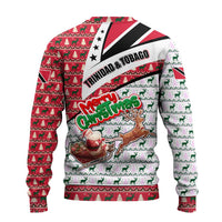 Trinidad and Tobago Christmas Ugly Christmas Sweater Christmas Bird Santa and Reindeer Design - Wonder Print Shop