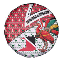 Trinidad and Tobago Christmas Spare Tire Cover Christmas Bird Santa and Reindeer Design - Wonder Print Shop
