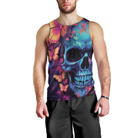 Fantasy Skull with Butterflies Men Tank Top Love me or hate me i'm still gonna shine - Wonder Print Shop