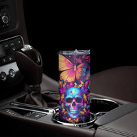 Fantasy Skull with Butterflies Skinny Tumbler Love me or hate me i'm still gonna shine - Wonder Print Shop