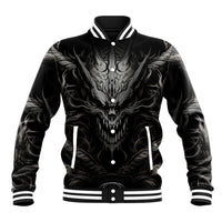 Demon Skull Baseball Jacket Always be yourself unless you can be a Dragon then always be a Dragon - Wonder Print Shop