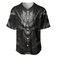 Demon Skull Baseball Jersey Always be yourself unless you can be a Dragon then always be a Dragon - Wonder Print Shop
