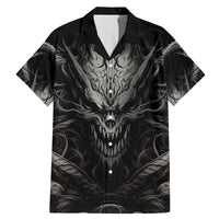 Demon Skull Family Matching Mermaid Dress and Hawaiian Shirt Always be yourself unless you can be a Dragon then always be a Dragon - Wonder Print Shop