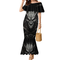 Demon Skull Mermaid Dress Always be yourself unless you can be a Dragon then always be a Dragon - Wonder Print Shop