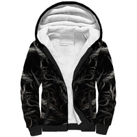 Demon Skull Sherpa Hoodie Always be yourself unless you can be a Dragon then always be a Dragon - Wonder Print Shop