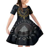Skoll and Hati Viking Wolfs Family Matching Mermaid Dress and Hawaiian Shirt - Wonder Print Shop
