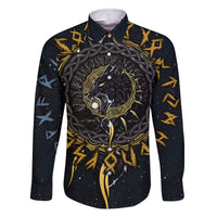 Skoll and Hati Viking Wolfs Family Matching Mermaid Dress and Hawaiian Shirt - Wonder Print Shop