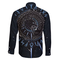 Skoll and Hati Viking Wolfs Family Matching Short Sleeve Bodycon Dress and Hawaiian Shirt - Wonder Print Shop