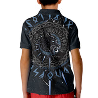 Skoll and Hati Viking Wolfs Kid Polo Shirt - Wonder Print Shop