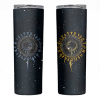 Skoll and Hati Viking Wolfs Skinny Tumbler - Wonder Print Shop