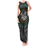 Viking Tank Maxi Dress Sleipnir symbol and viking pattern art - Wonder Print Shop