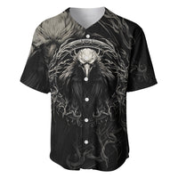 Viking Raven Baseball Jersey Viking Blood Runs Through My Veins - Wonder Print Shop
