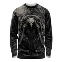 Viking Raven Long Sleeve Shirt Viking Blood Runs Through My Veins - Wonder Print Shop