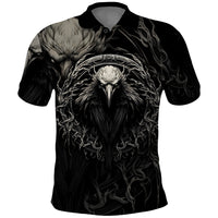 Viking Raven Polo Shirt Viking Blood Runs Through My Veins - Wonder Print Shop