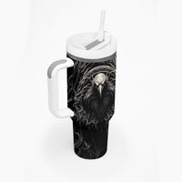 Viking Raven Tumbler With Handle Viking Blood Runs Through My Veins - Wonder Print Shop