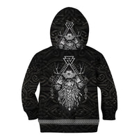 Viking Kid Hoodie Norse Enigma Odin's Vision - Wonder Print Shop