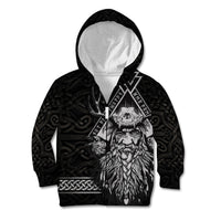 Viking Kid Hoodie Norse Enigma Odin's Vision - Wonder Print Shop