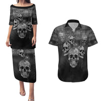 Skull Couples Matching Puletasi Dress and Hawaiian Shirt I'll Keep You - Wonder Print Shop