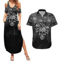 Skull Couples Matching Summer Maxi Dress and Hawaiian Shirt I'll Keep You - Wonder Print Shop