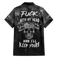 Skull Family Matching Short Sleeve Bodycon Dress and Hawaiian Shirt I'll Keep You - Wonder Print Shop