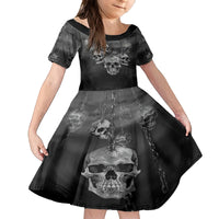 Skull Kid Short Sleeve Dress I'll Keep You - Wonder Print Shop