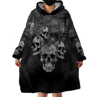 Skull Wearable Blanket Hoodie I'll Keep You - Wonder Print Shop