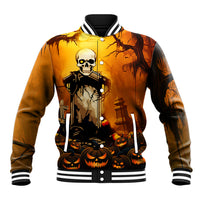 Happy Halloween Party Baseball Jacket - Wonder Print Shop