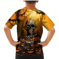 Happy Halloween Party Family Matching Mermaid Dress and Hawaiian Shirt - Wonder Print Shop