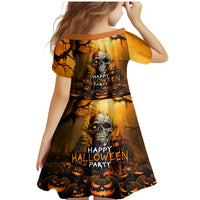 Happy Halloween Party Family Matching Mermaid Dress and Hawaiian Shirt - Wonder Print Shop
