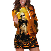 Happy Halloween Party Hoodie Dress - Wonder Print Shop