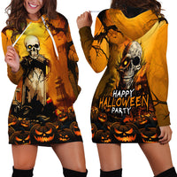 Happy Halloween Party Hoodie Dress - Wonder Print Shop