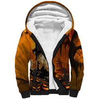 Happy Halloween Party Sherpa Hoodie - Wonder Print Shop