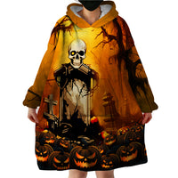 Happy Halloween Party Wearable Blanket Hoodie - Wonder Print Shop