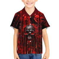 If You Kick Me When I'm Down You Better Pray I Don't Get Up Skull Hawaiian Shirt - Wonder Print Shop