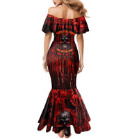 If You Kick Me When I'm Down You Better Pray I Don't Get Up Skull Mermaid Dress - Wonder Print Shop